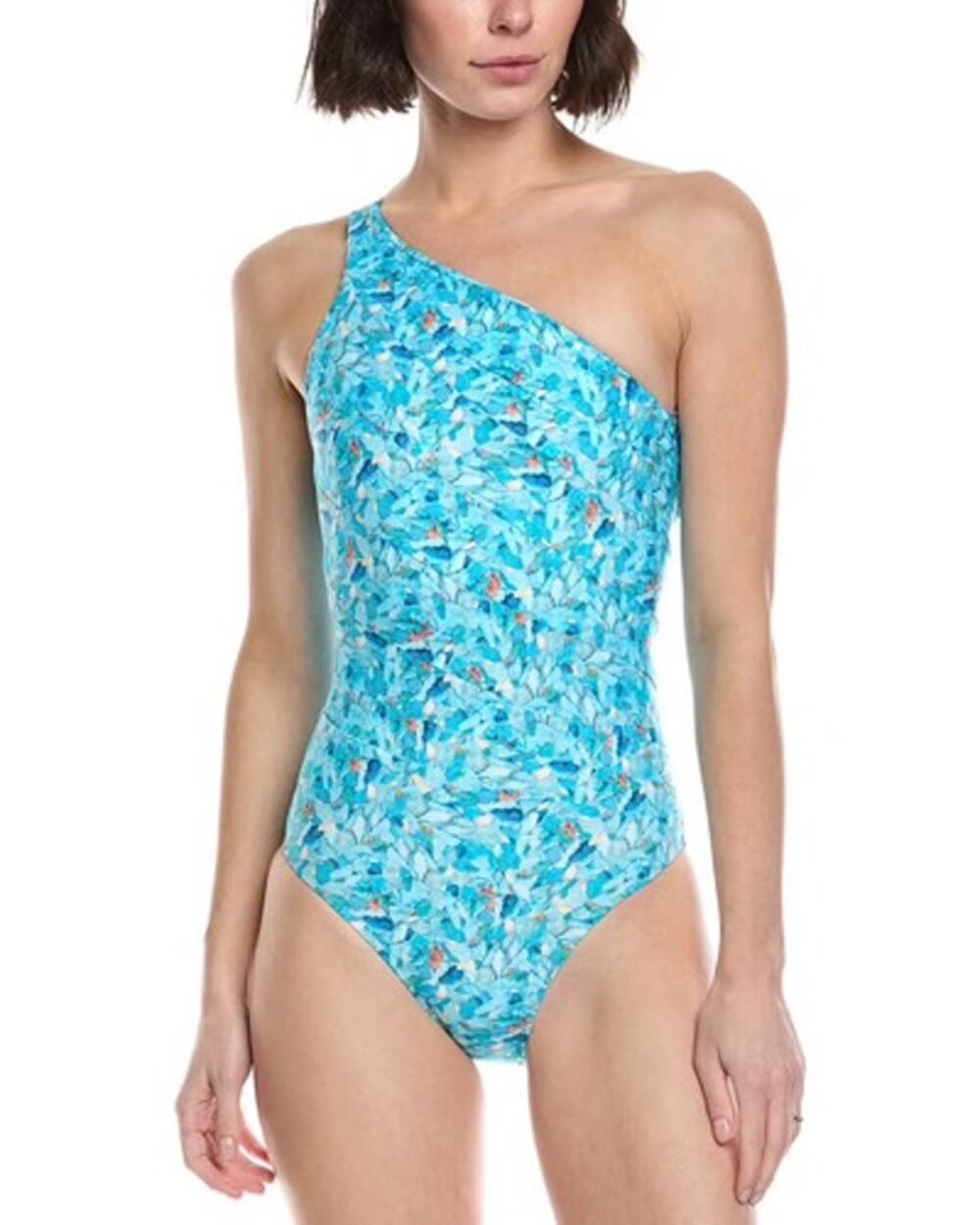 Summersalt The Sidestroke One Piece Swimsuit Blue Isle Size 4 NWT